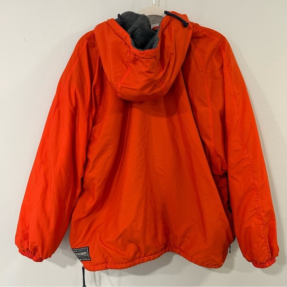 Abercrombie & Fitch Orange Insulated Weatherproof Rain Jacket Men’s Size Small - Picture 5 of 6